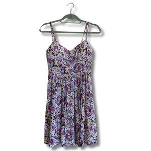 Flower print sun dress